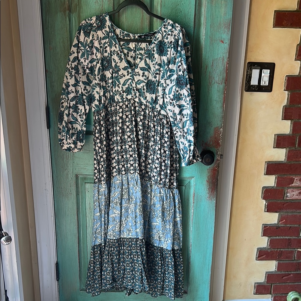 Zara Black and White Tiered Ruffled Sundress
